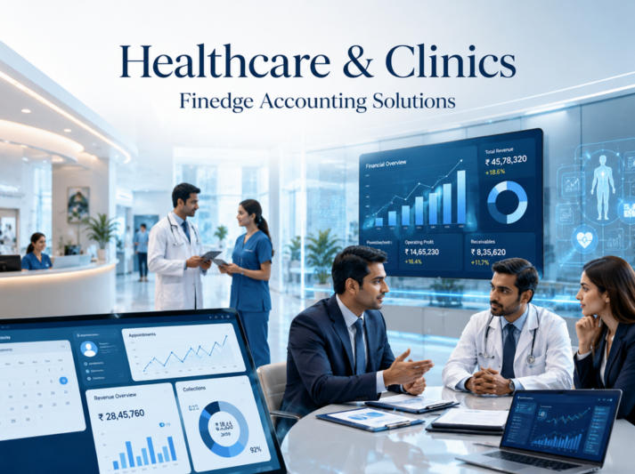 Industries · Healthcare & Clinics sector visual